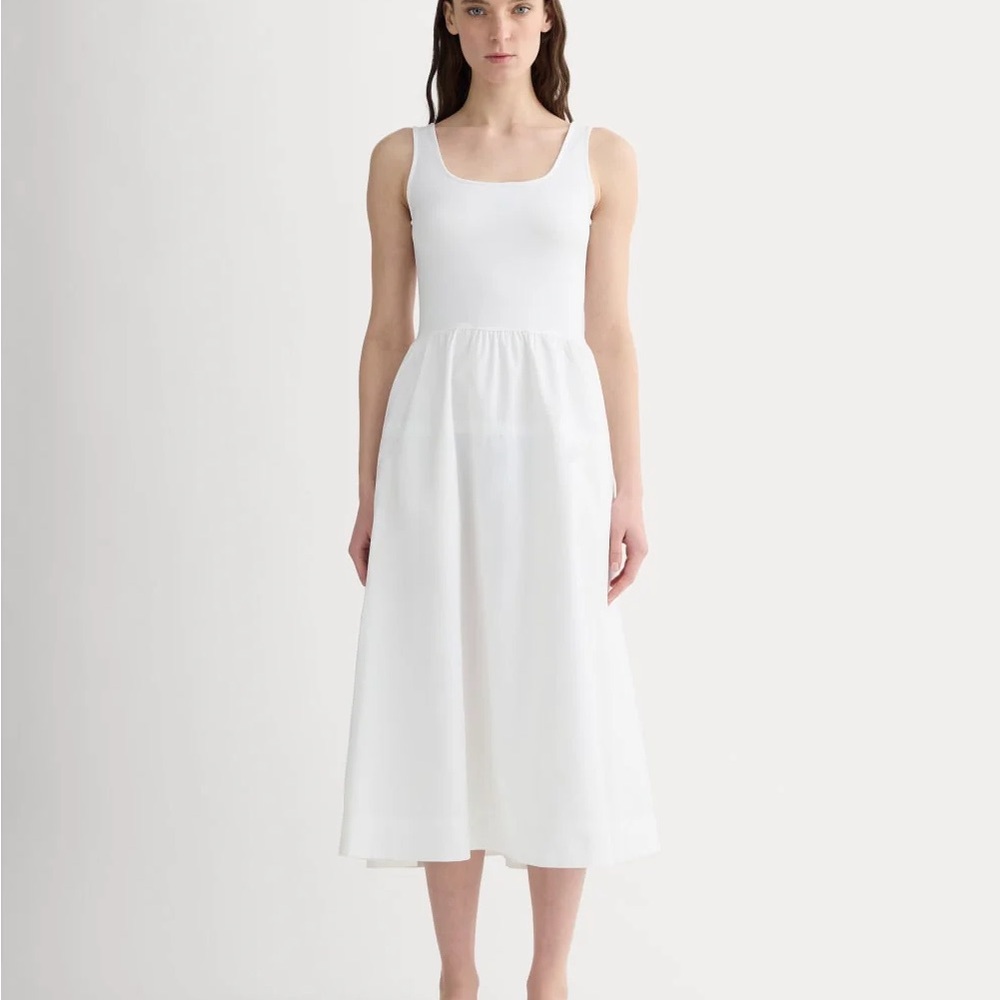 NWT Everlane Form Riviera White Sleeveless Dress
